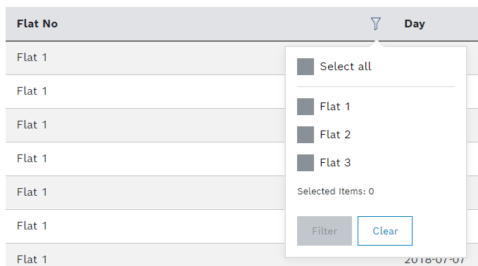 Table Widget allows selection if no more than 25 distinct values are in a column